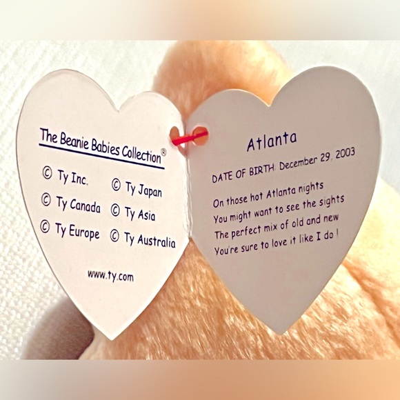 Ty Beanie Babies ATLANTA - the I Love Atlanta Bear (State Exclusive) - Picture 10 of 14